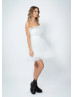 Strapless Tulle Sweet Mini Party Dress